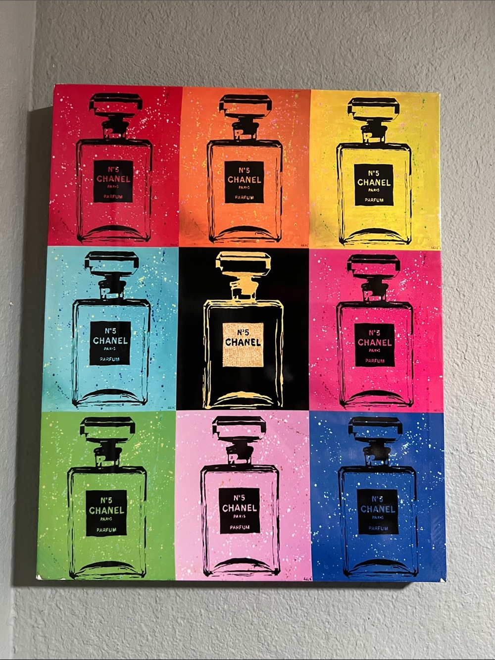 Art print of Chanel No 5 bottles-$$$Firm Price$$$